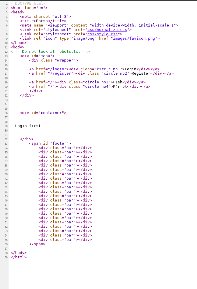 barsa html code